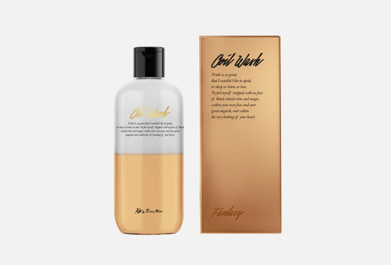 Масло парфюмированное для душа с АРОМАТОМ СПЕЛЫХ ФРУКТОВ Kiss by RosemineFragrance Oil Wash - Glamour Fantasy, 300 мл