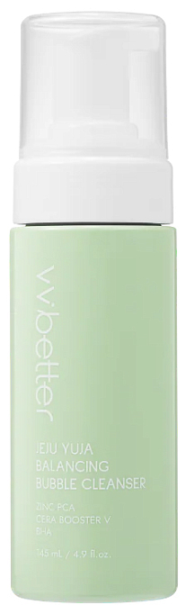Пенка для умывания балансирующая с юдзу и цинком JEJU YUJA BALANCING BUBBLE CLEANSER,145 мл