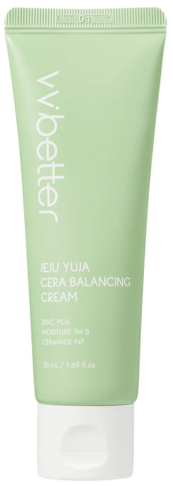 Крем для лица балансирующий с керамидами JEJU YUJA CERA BALANCING CREAM,50 мл